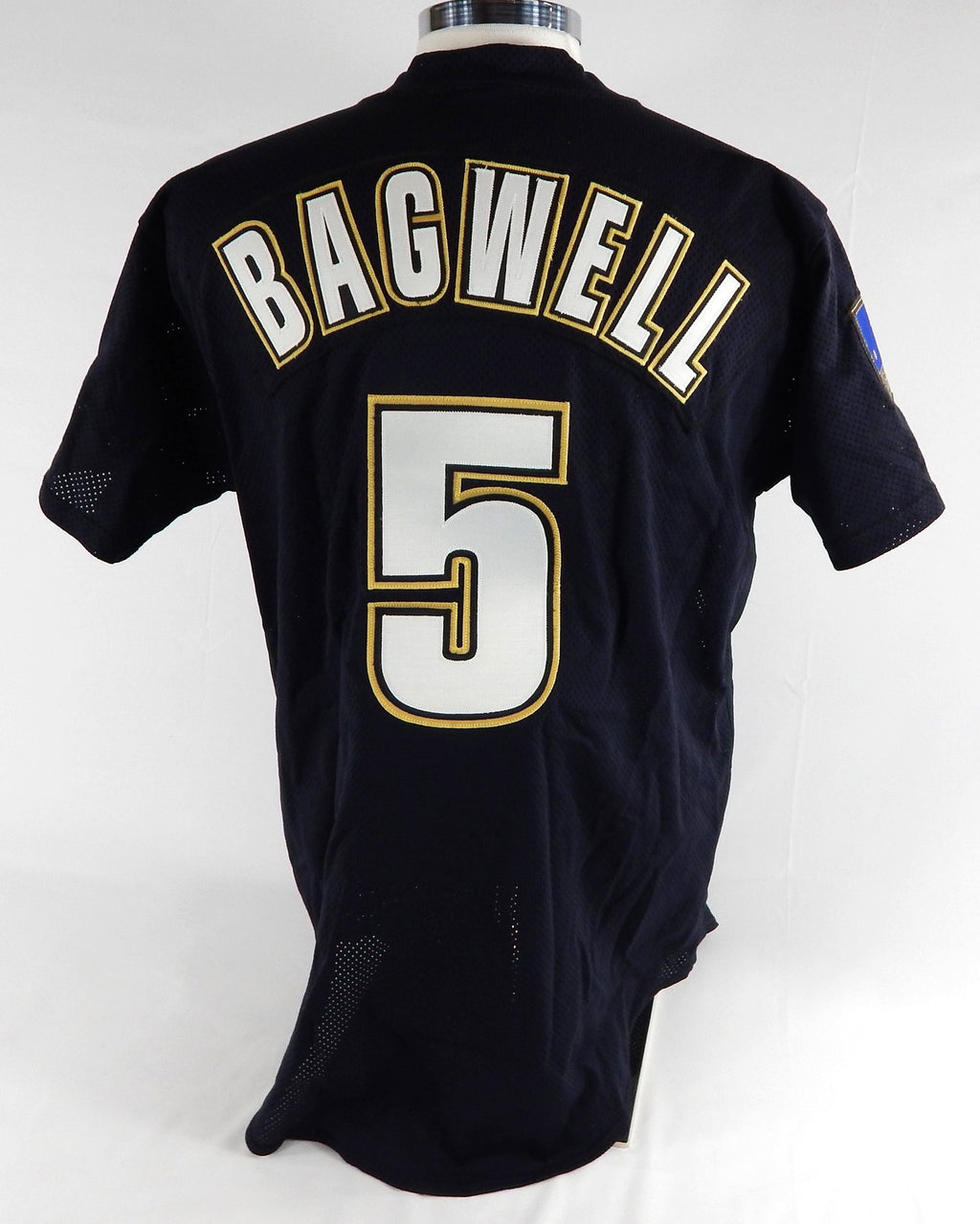 1994 Houston Astros Jeff Bagwell #5 Game Issued Black Jersey 125 P Henderson LOA Pic2