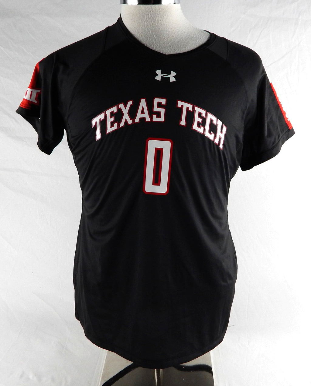 Texas Tech Red Raiders #0 Game Used Black Jersey Womens Soccer L 148
