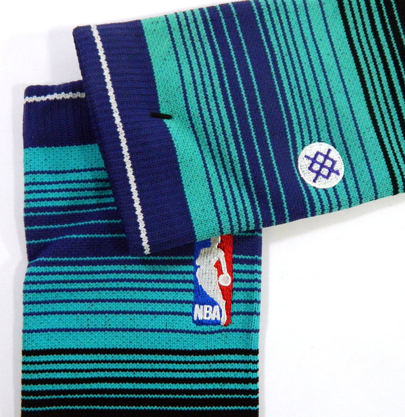 1-Pair Charlotte Hornets NBA Team Issued Buzz City Stance Socks Crew XXL New Pic2
