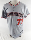 2025 Washington Nationals DJ Herz #77 Game Issued Grey Jersey 44 354