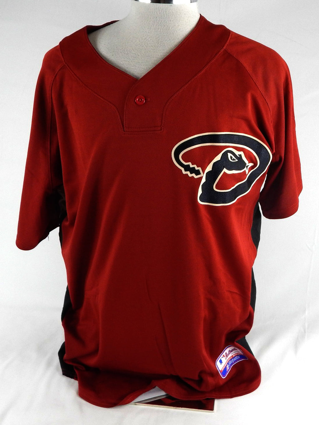 2007-09 Arizona Diamondbacks Doug Davis #49 Game Used Red Jersey ST BP 48 314