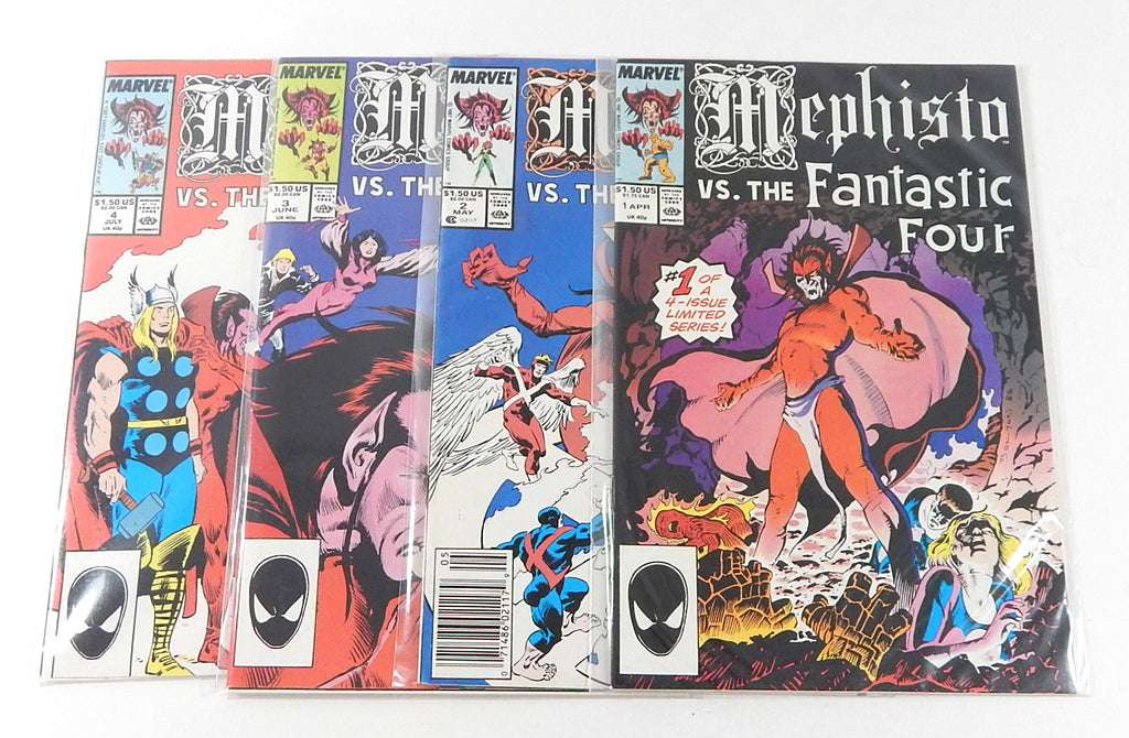 Mephisto VS #1 2 3 4 Limited Series Set Marvel 1987 VF/NM X-Men Fantastic Four
