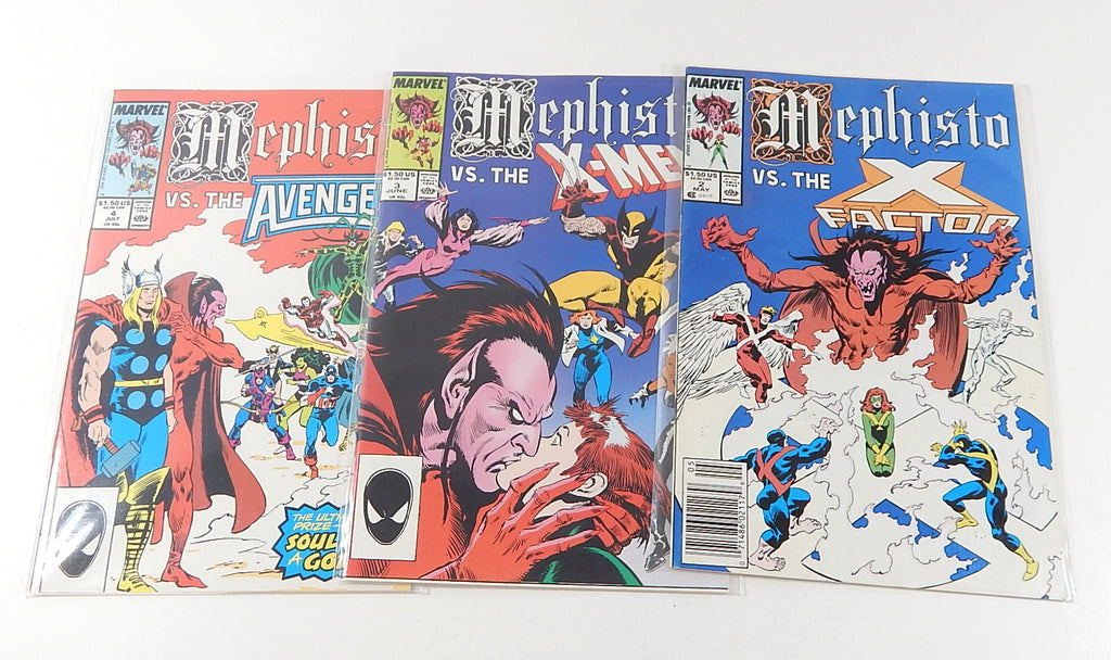 Mephisto VS #1 2 3 4 Limited Series Set Marvel 1987 VF/NM X-Men Fantastic Four Pic2