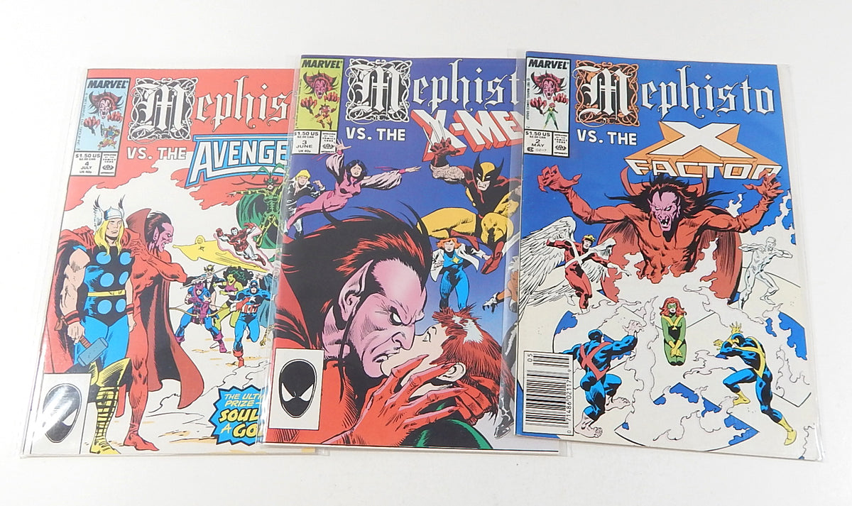 Mephisto VS #1 2 3 4 Limited Series Set Marvel 1987 VF/NM X-Men Fantastic Four Pic2