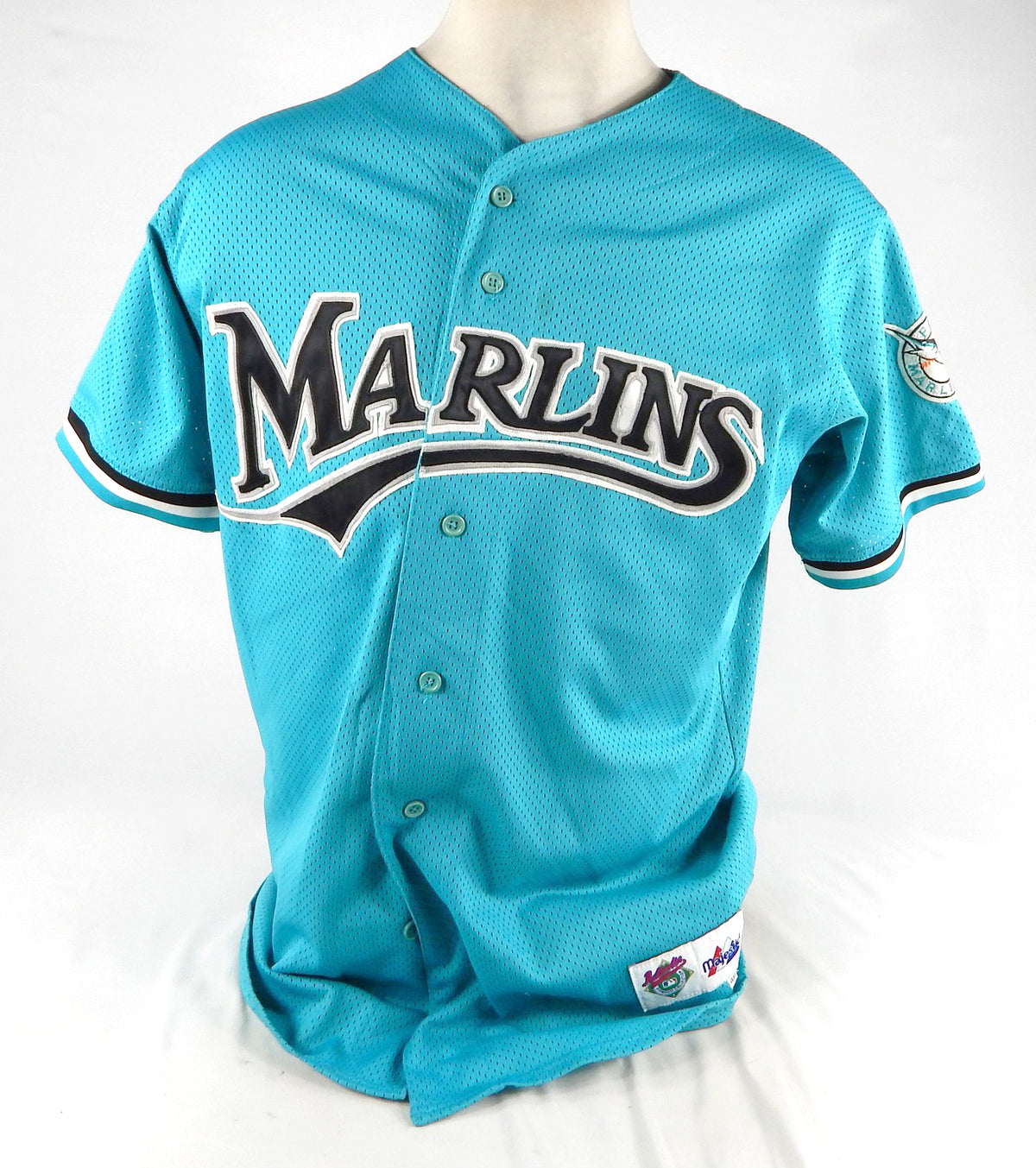 2000s Miami Marlins #53 Game Used Blue Jersey BP ST NP R 46 871