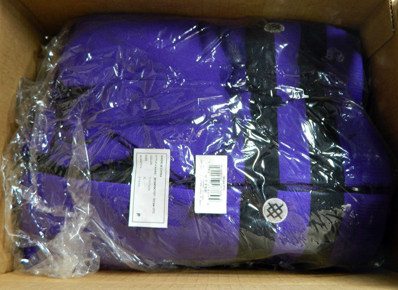6-Pair New Stance NBA Team Issued Black & Purple Tall Socks XL