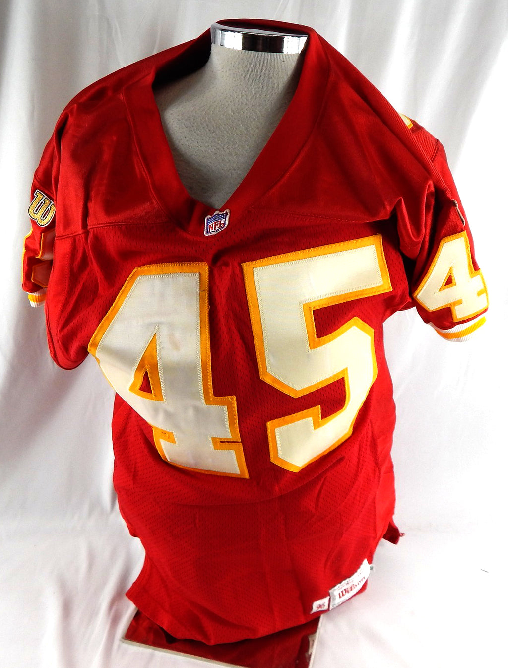1996 Kansas City Chiefs Tony Stargell #45 Game Issued Red Jersey 42 130