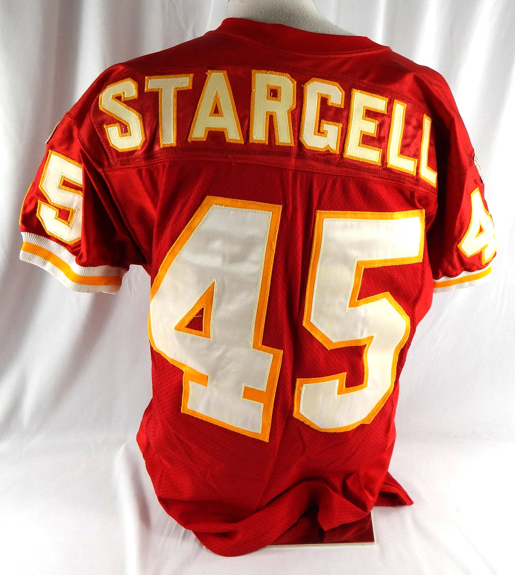 1996 Kansas City Chiefs Tony Stargell #45 Game Issued Red Jersey 42 130 Pic2