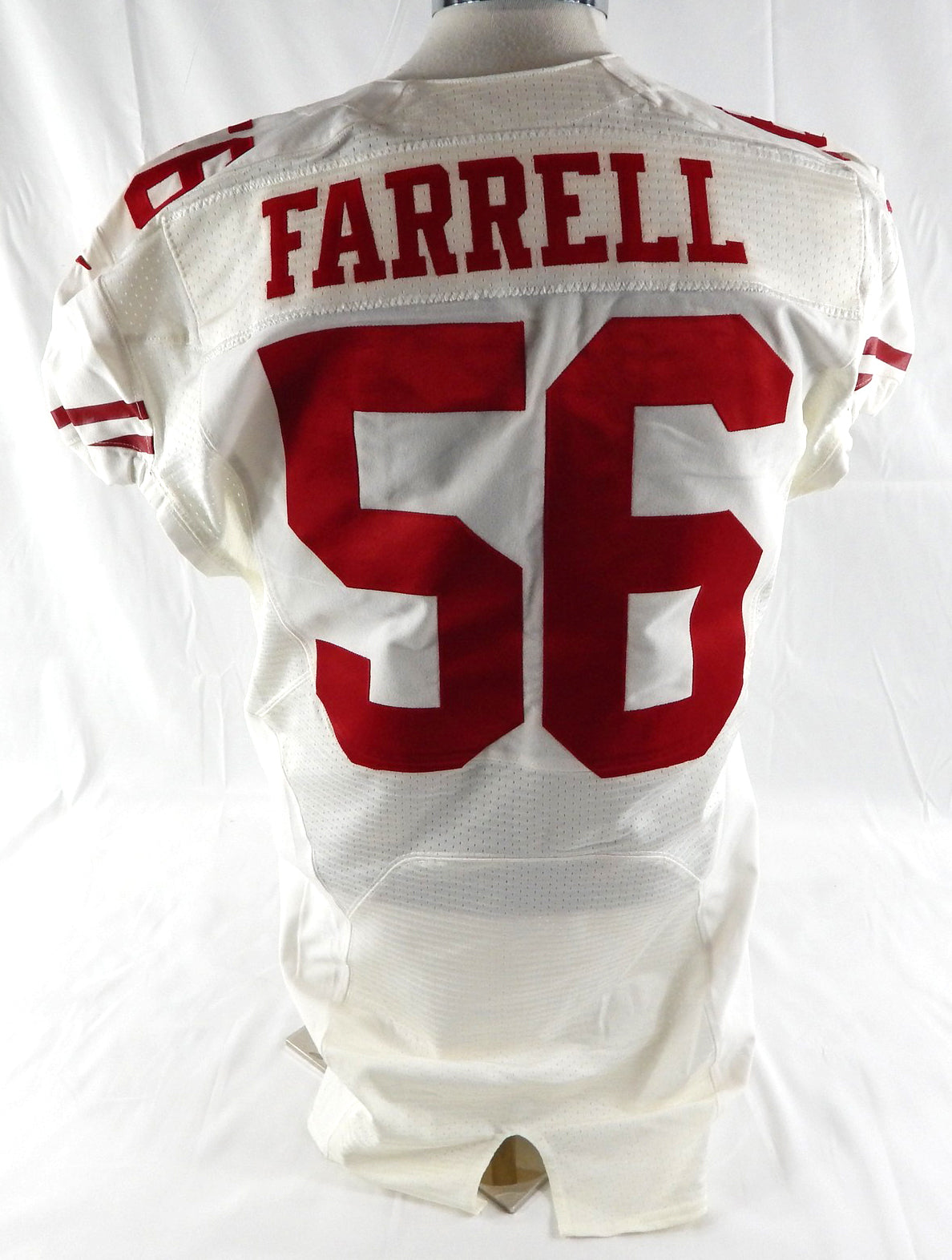 2015 San Francisco 49ers Dillon Farrell #56 Game Issued White Jersey 46 807 Pic2