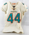 2018 Miami Dolphins Stephone Anthony #44 Game Used White Jersey 40 808