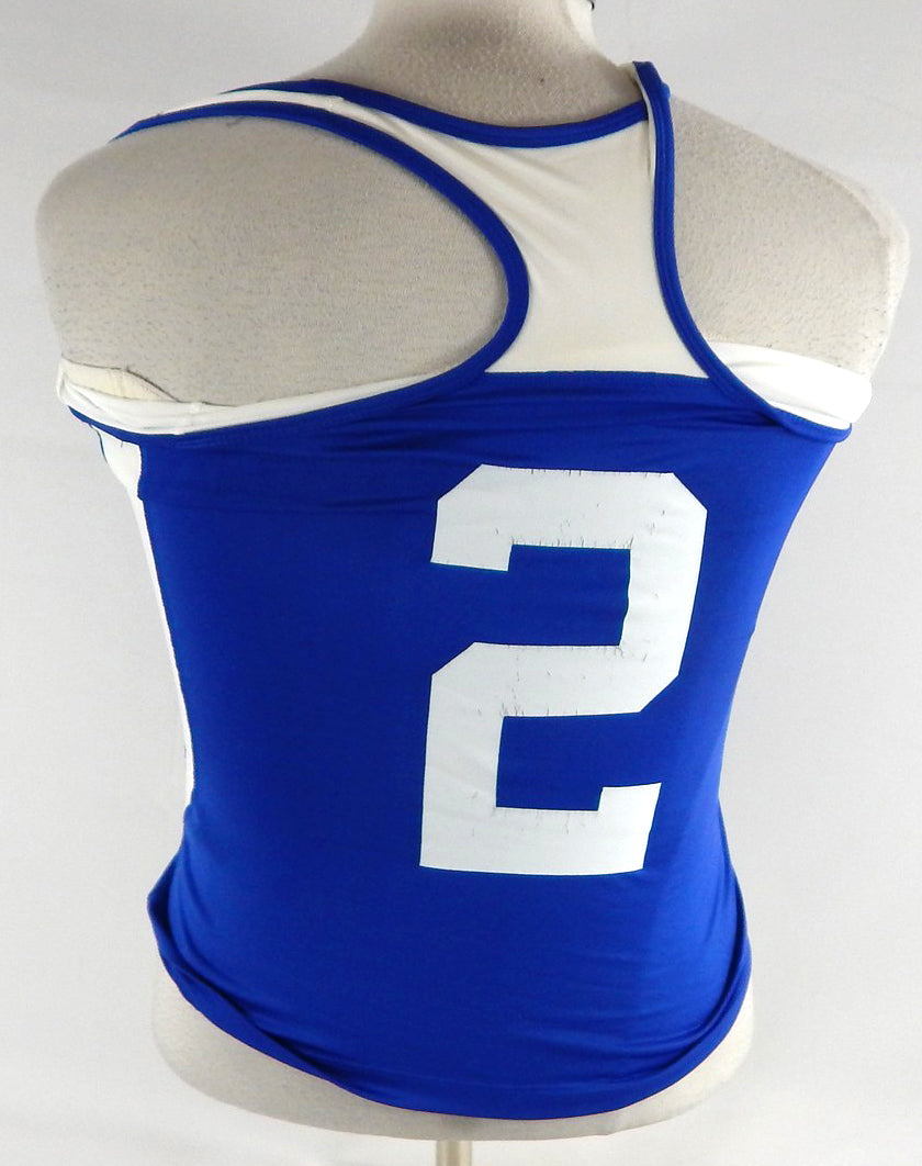 2017 Boise State Broncos #2 Game Used Blue Jersey Beach Volleyball S DP106132 Pic2