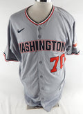 2025 Washington Nationals Mitchell Parker #70 Game Issued Pos Used Grey Jersey 4
