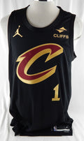 2025-26 Cleveland Cavaliers Max Strus #1 Game Used Black Jersey Statement Edi