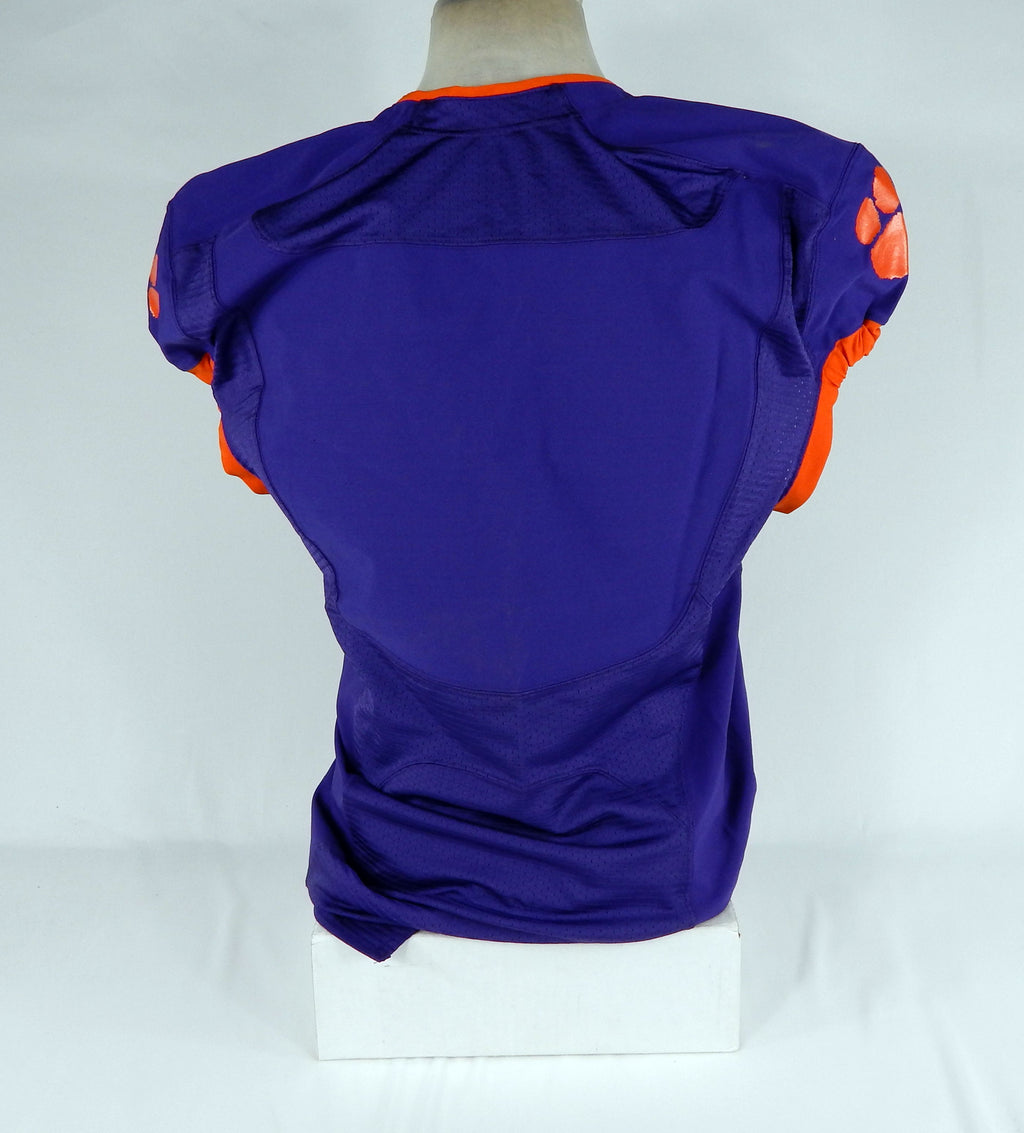 2010-12 Clemson Tigers Blank Game Issued Purple Jersey 46 DP66513 Pic2