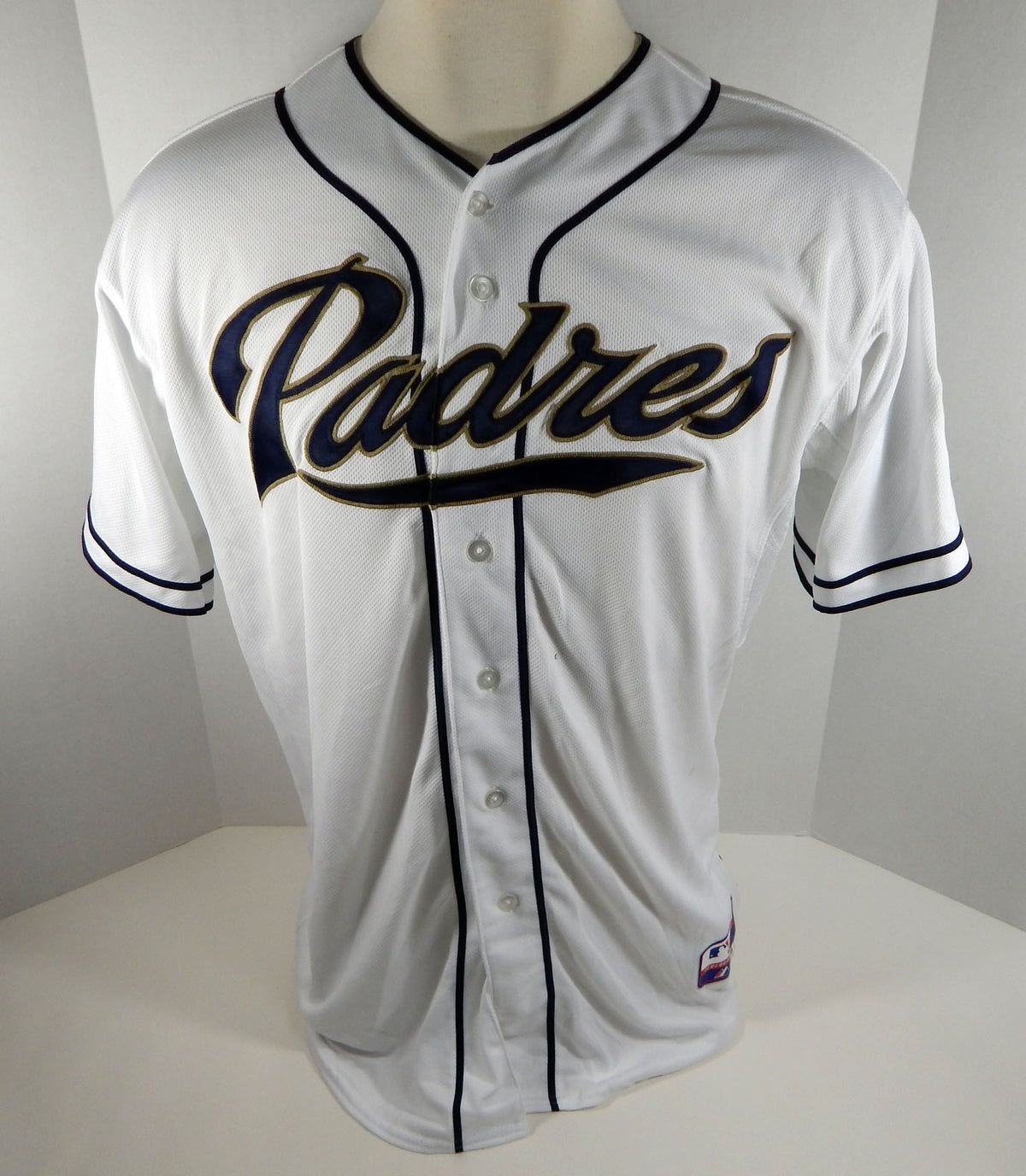 2012 San Diego Padres Erik Hamren #40 Game Issued White Jersey Pic2
