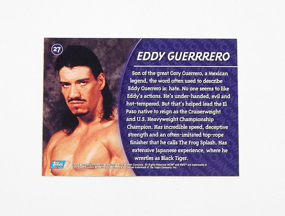 1998 Topps WCW NWO Eddie Guerrero RC #27 Pic2