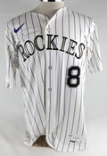 2025 Colorado Rockies Mike Redmond #8 Game Issued White Jersey 46 720