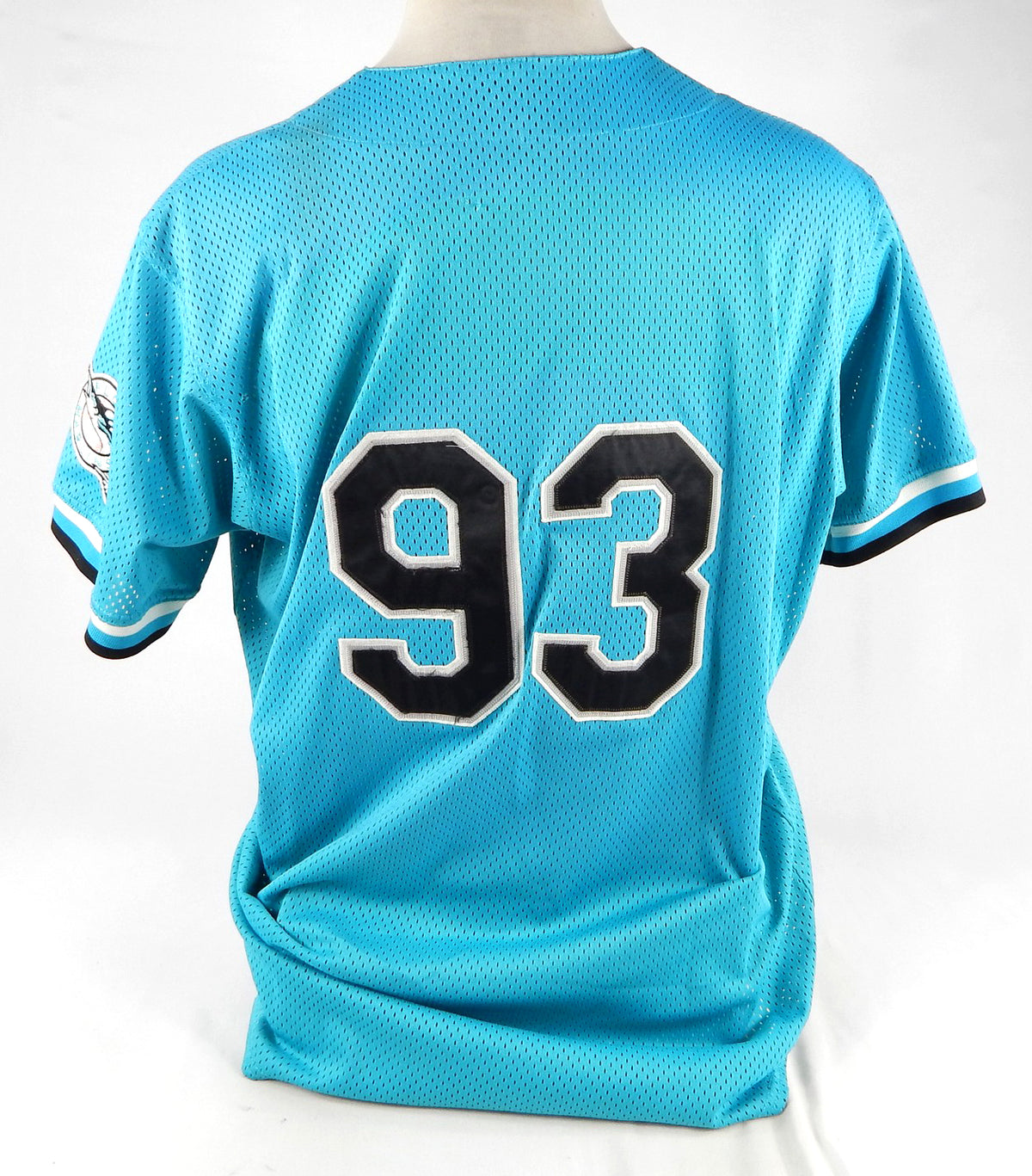 2000s Miami Marlins #93 Game Used Blue Jersey BP ST NP R XXL 878 Pic2