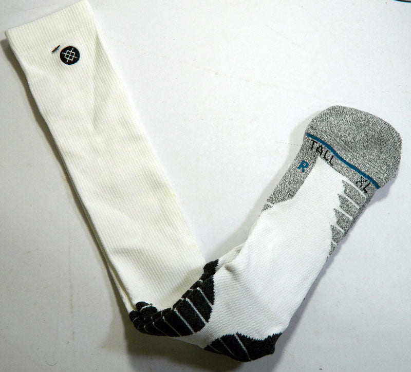 6-Pair Charlotte Hornets NBA Team Issued Stance White Socks Tall XL New