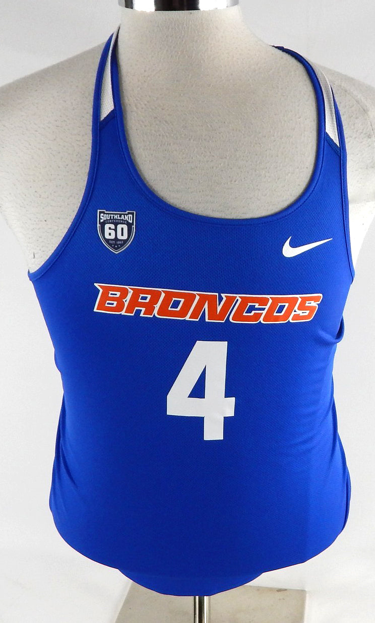 2018 Boise State Broncos #4 Game Used Blue Jersey 60 Patch Beach Volleyball M 6