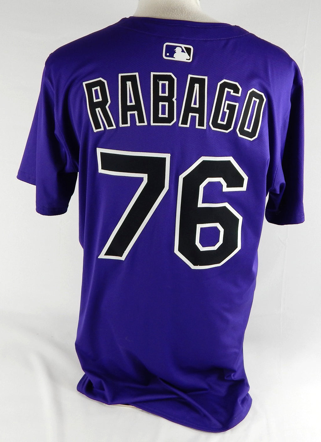 2025 Colorado Rockies Chris Rabago #76 Game Issued Purple Jersey 46 722 Pic2