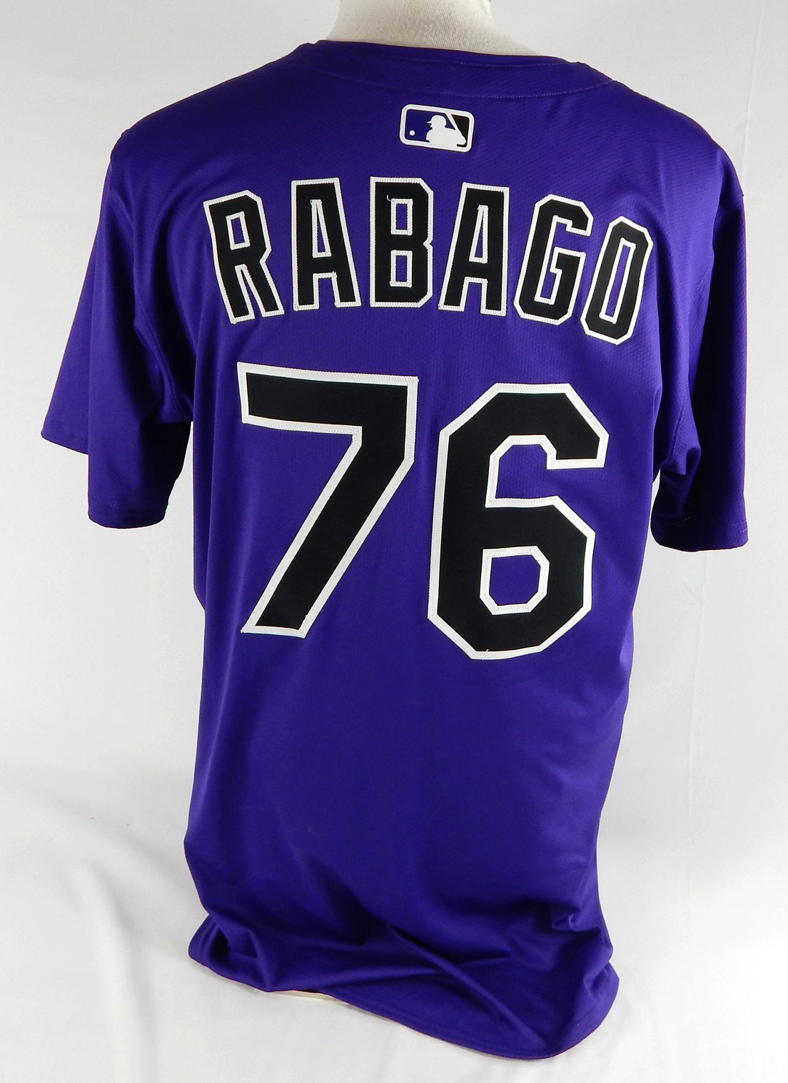 2025 Colorado Rockies Chris Rabago #76 Game Issued Purple Jersey 46 722 Pic2