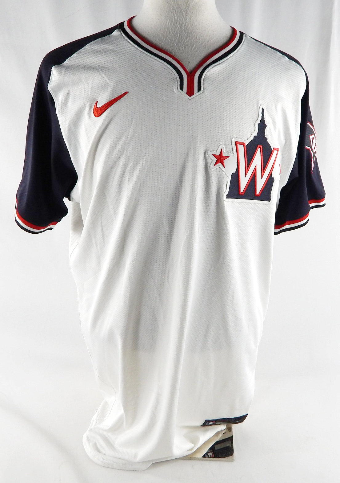 2024 Washington Nationals Eddie Rosario #8 Game Issued White Jersey DC Alt 44 5