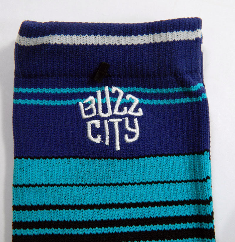 1-Pair Charlotte Hornets NBA Team Issued Buzz City Stance Socks Tall XL New Pic2