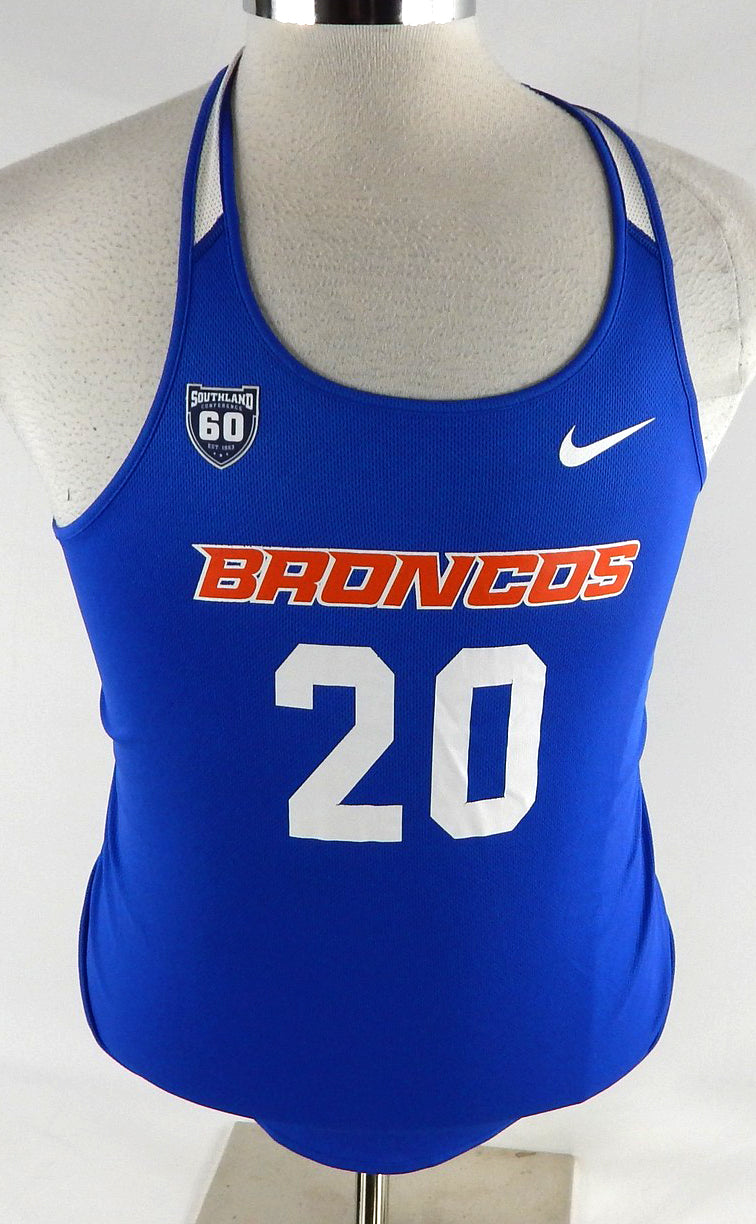 2018 Boise State Broncos #20 Game Used Blue Jersey 60 Patch Beach Volleyball M 7
