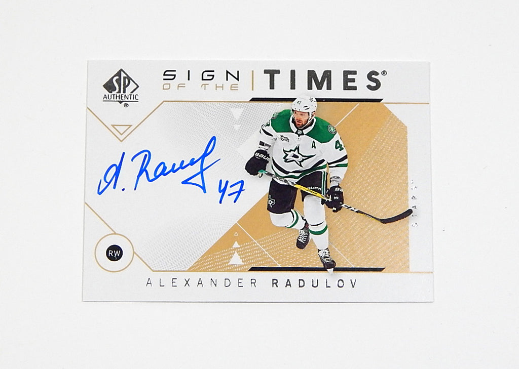2018-19 SP Authentic Sign of the Times Alexander Radulov #SOTT-AR Auto