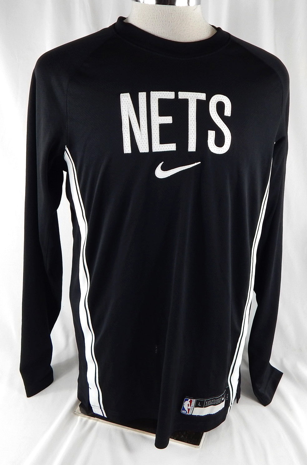 2025-26 Brooklyn Nets Egor Demin #8 Game Used Black Shooting Shirt L 986