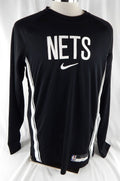 2025-26 Brooklyn Nets Egor Demin #8 Game Used Black Shooting Shirt L 986