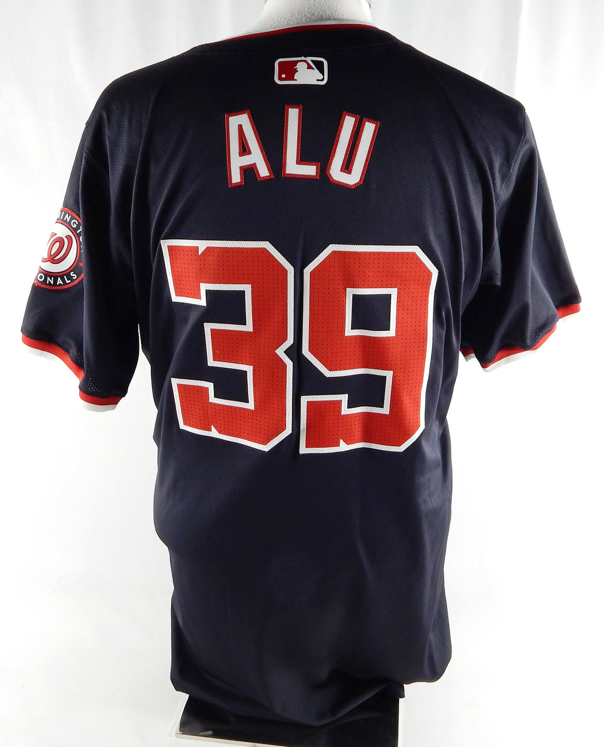 2024 Washington Nationals Jake Alu #39 Game Issued Navy Jersey 42 007 Pic2