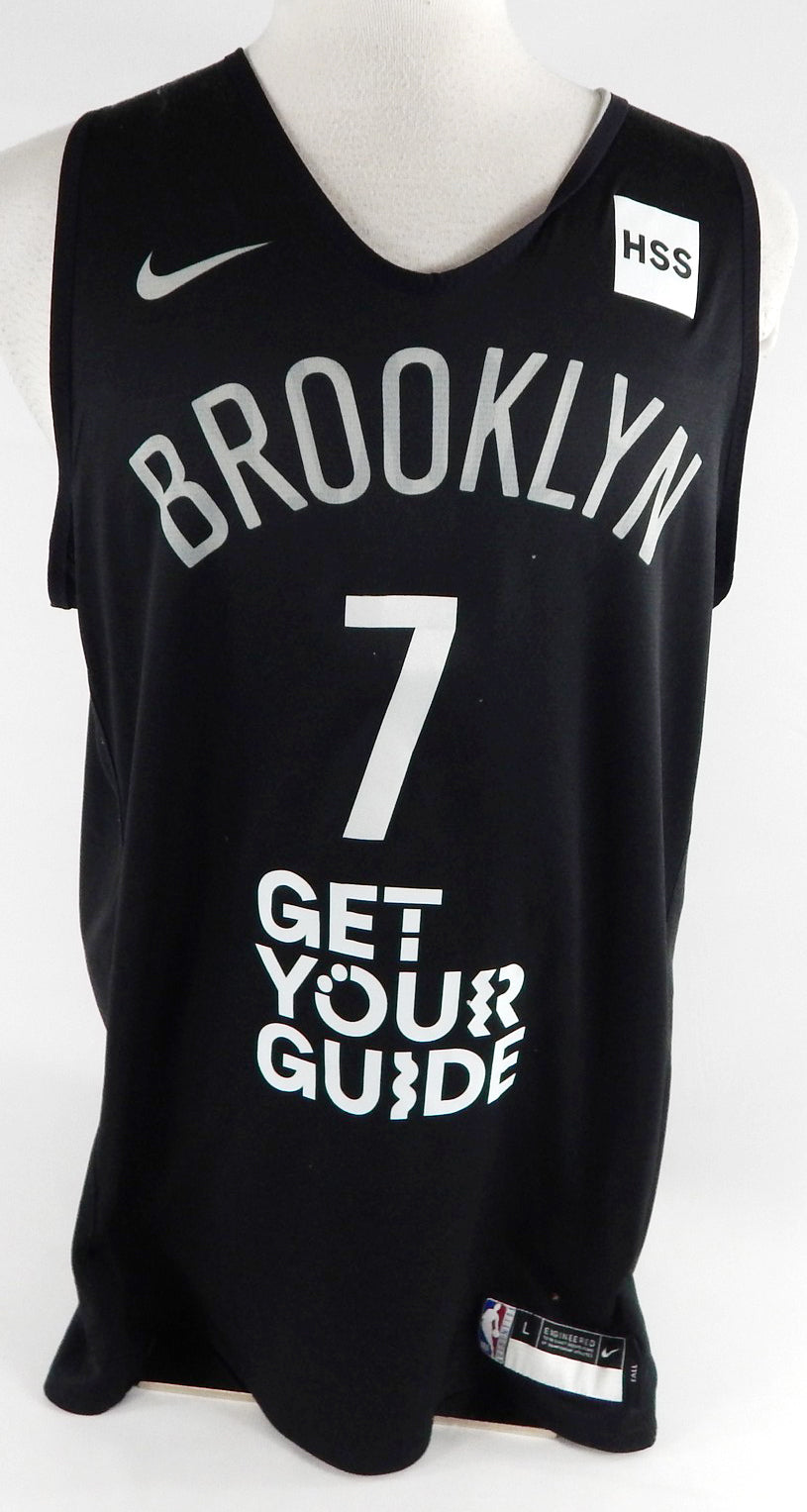 2024-25 Brooklyn Nets #7 Game Used Black Practice Jersey L 005