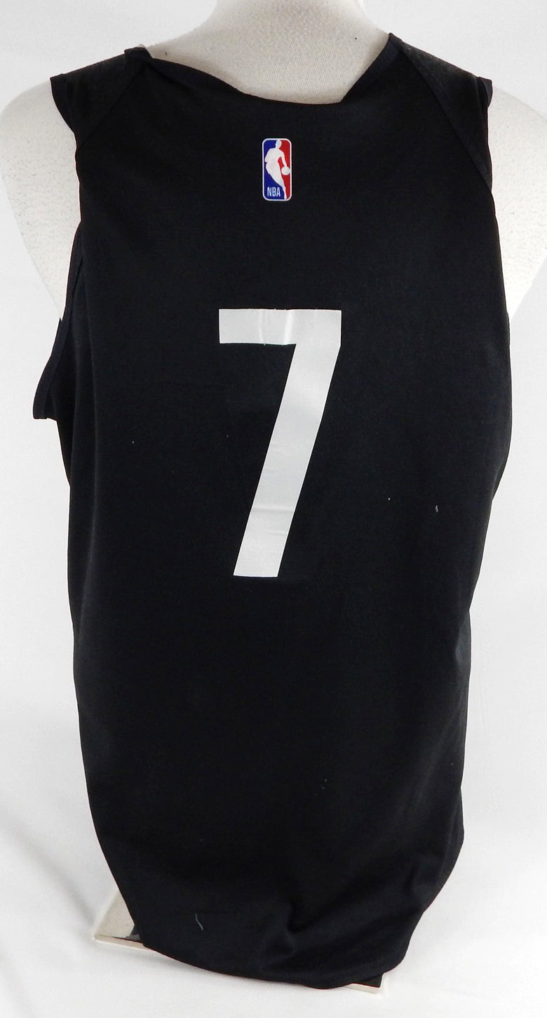 2024-25 Brooklyn Nets #7 Game Used Black Practice Jersey L 005 Pic2