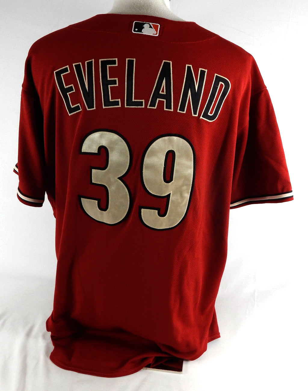 2007 Arizona Diamondbacks Dana Eveland #39 Game Used Red Jersey 52 325 Pic2
