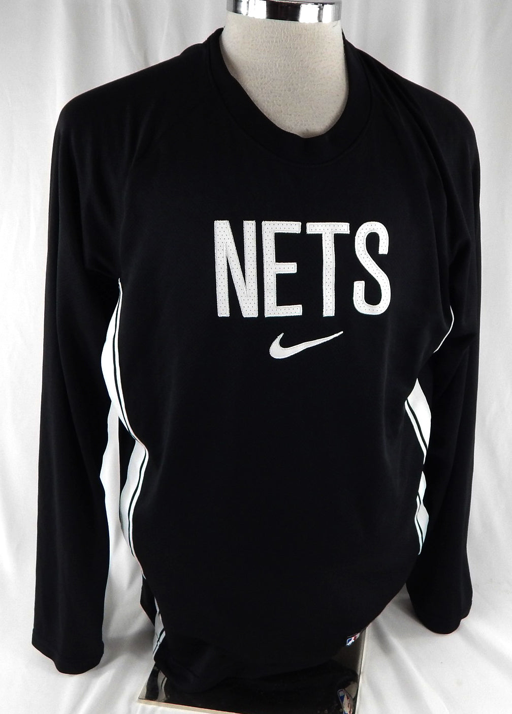 2025-26 Brooklyn Nets Noah Clowney #21 Game Used Black Shooting Shirt L 988