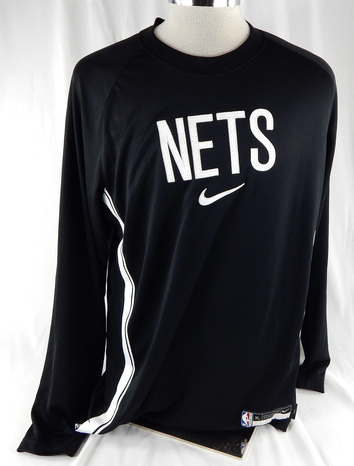 2025-26 Brooklyn Nets Chaney Johnson #31 Game Used Black Shooting Shirt XL 989