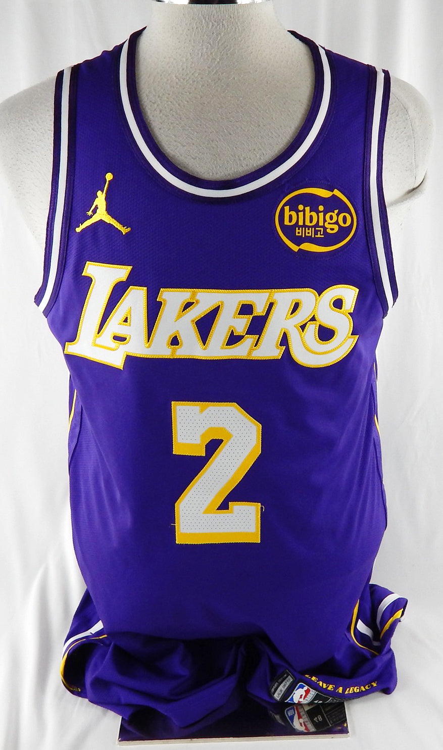 2025-26 Los Angeles Lakers Jarred Vanderbilt #2 Game Used Purple Jersey Statemnt