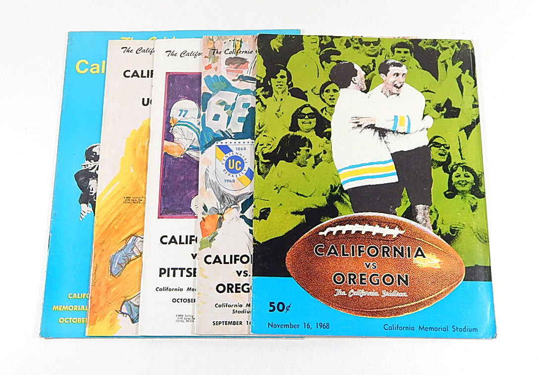 Lot of (5) Different 1966 to 1969 California College Football Programs