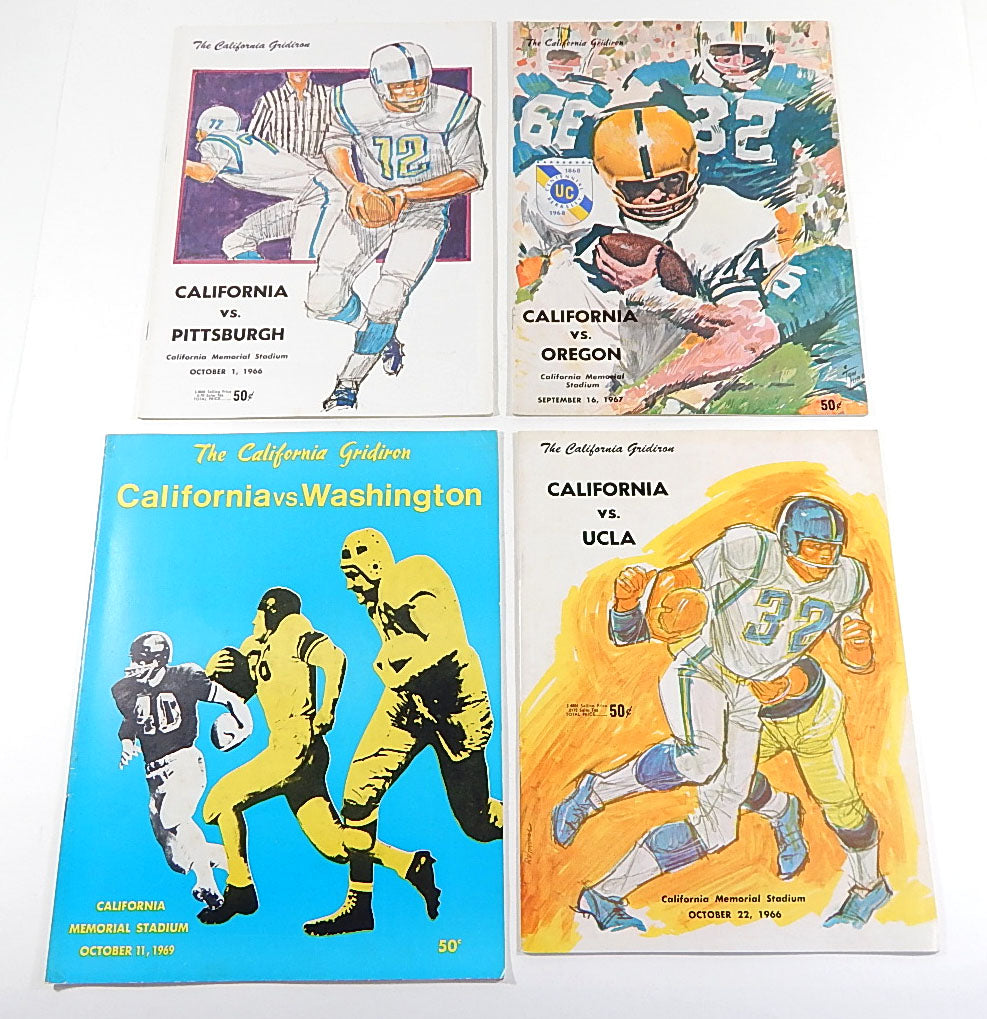 Lot of (5) Different 1966 to 1969 California College Football Programs Pic2