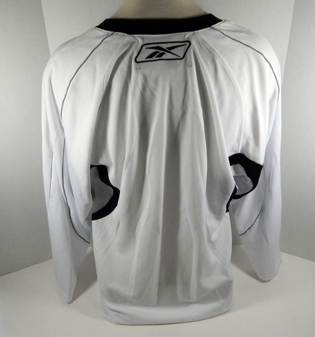 2010-11 Manchester Monarchs Blank Game Issued White Pratice Jersey 10th Season L Pic2