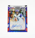 2019 Prizm Draft Picks Autograph Red White Blue Prizm Jake Browning RC /99