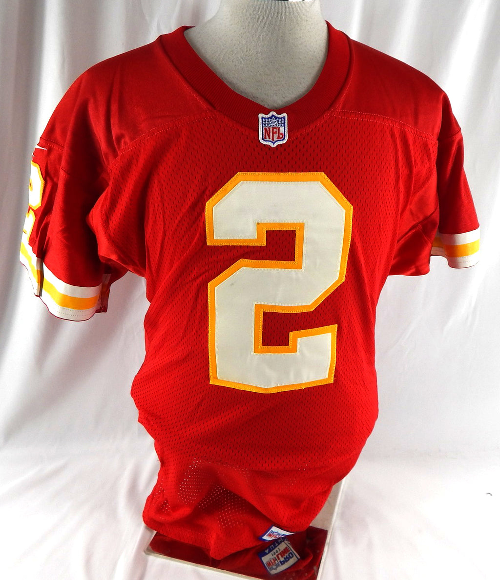 1997 Kansas City Chiefs Robert Ortiz #2 Game Issued Red Jersey 40 142