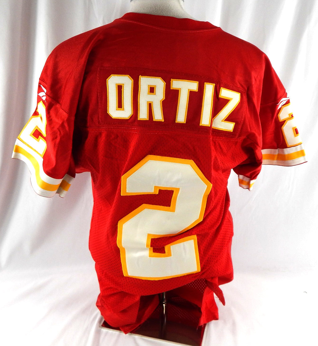 1997 Kansas City Chiefs Robert Ortiz #2 Game Issued Red Jersey 40 142 Pic2