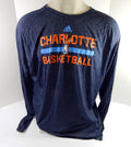 2013-14 Charlotte Bobcats Team Issued Navy Long Sleeve Training Shirt 3XL 9