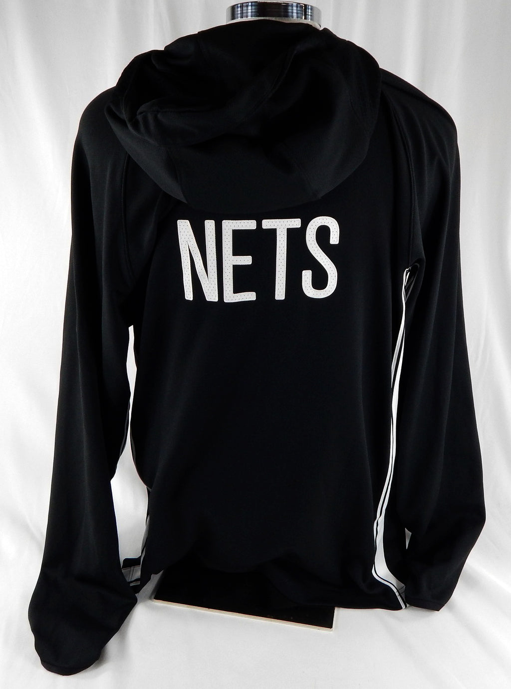 2025-26 Brooklyn Nets Terance Mann #14 Game Used Black Warm Up Jacket XL 993 Pic2