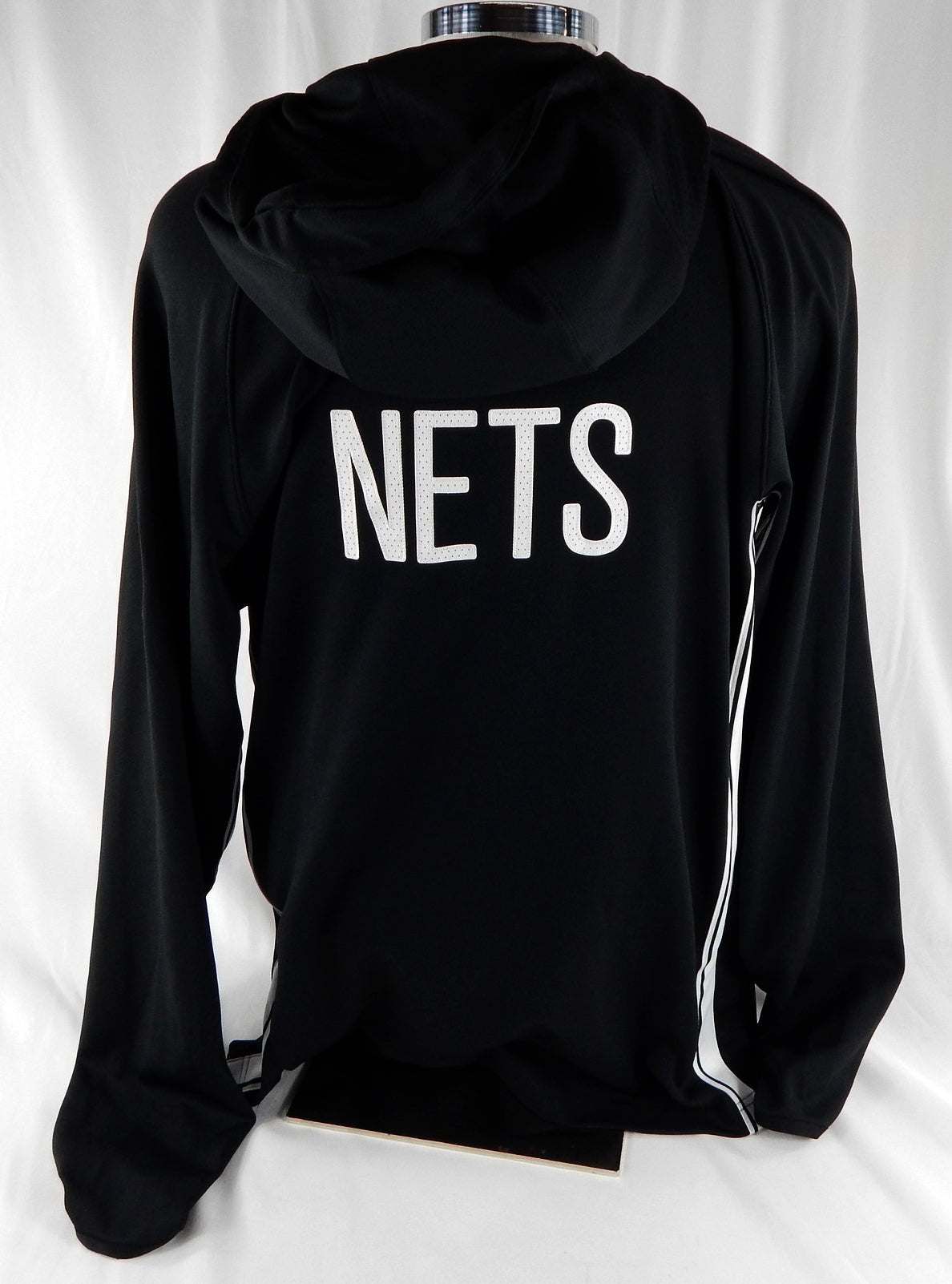 2025-26 Brooklyn Nets Terance Mann #14 Game Used Black Warm Up Jacket XL 993 Pic2