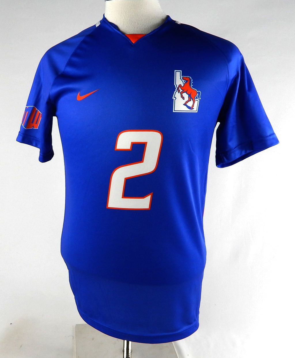 2023 Boise State Broncos #2 Game Used Blue Jersey Womens Soccer M 619