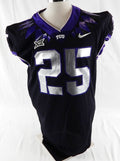 2021 Texas Christian TCU Horned Frogs #25 Game Used Black Jersey Football NP R8